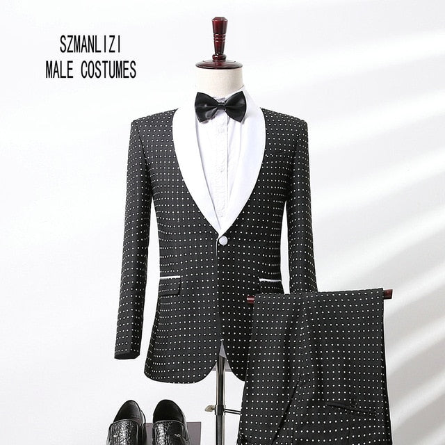 Elegant Brand Italian Morning Coat Pants Men Suit 2018 Custom Made Double Breasted Black Velvet Blazer Groom Suit Wedding Tuxedo
