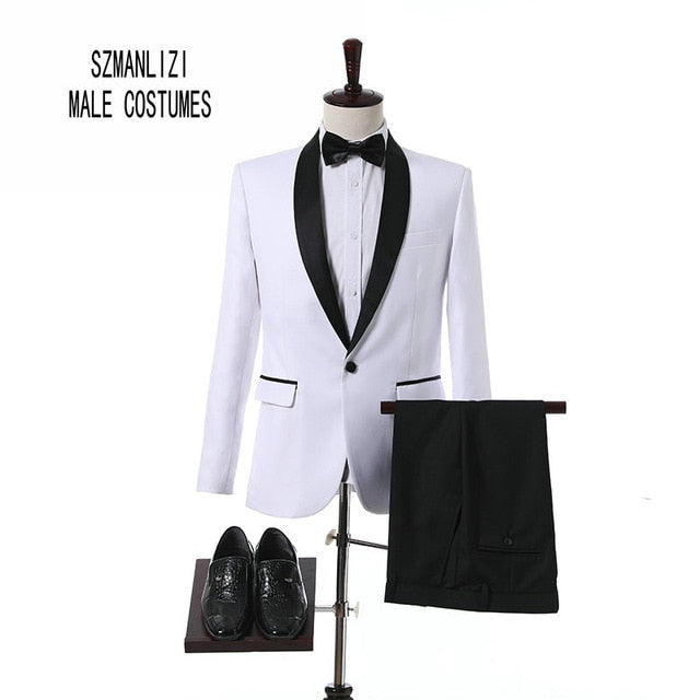 Elegant Brand Italian Morning Coat Pants Men Suit 2018 Custom Made Double Breasted Black Velvet Blazer Groom Suit Wedding Tuxedo