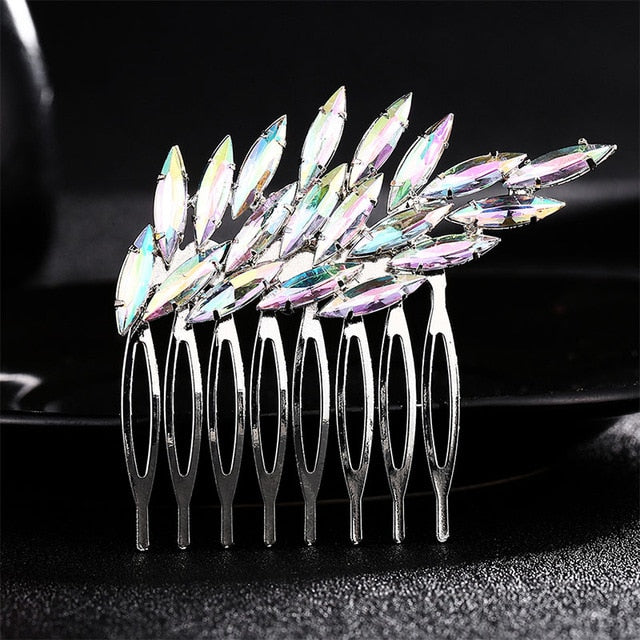 Miallo Elegant Wedding Hair Combs for Bride Crystal Rhinestones Pearls Women Hairpins Bridal Headpiece Hair Jewelry Accessories