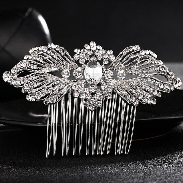 Miallo Elegant Wedding Hair Combs for Bride Crystal Rhinestones Pearls Women Hairpins Bridal Headpiece Hair Jewelry Accessories