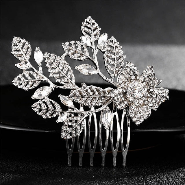 Miallo Elegant Wedding Hair Combs for Bride Crystal Rhinestones Pearls Women Hairpins Bridal Headpiece Hair Jewelry Accessories
