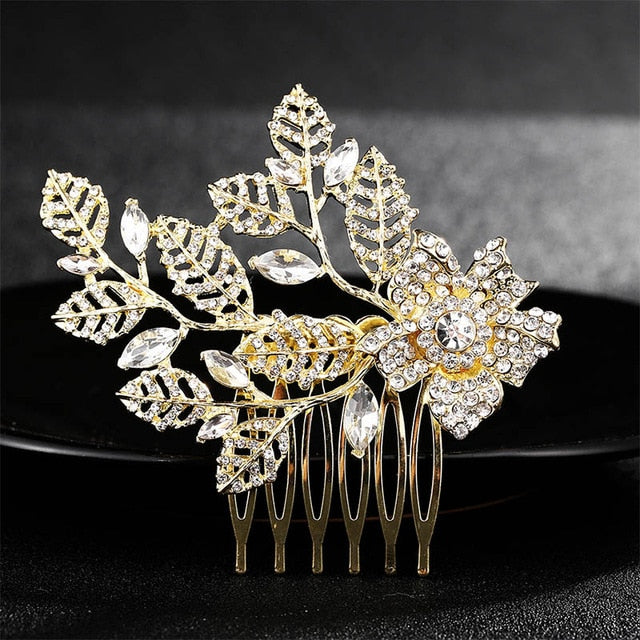 Miallo Elegant Wedding Hair Combs for Bride Crystal Rhinestones Pearls Women Hairpins Bridal Headpiece Hair Jewelry Accessories