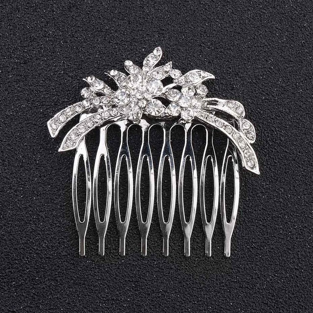 Miallo Elegant Wedding Hair Combs for Bride Crystal Rhinestones Pearls Women Hairpins Bridal Headpiece Hair Jewelry Accessories