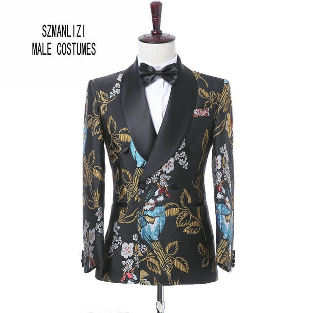 Men Wedding Suits 2018 Elegant Brand Real Groomsmen Slim Fit Groom Tuxedos Mens Tuxedo Blazer Wedding Party Prom Suits For Men