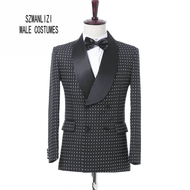 Men Wedding Suits 2018 Elegant Brand Real Groomsmen Slim Fit Groom Tuxedos Mens Tuxedo Blazer Wedding Party Prom Suits For Men