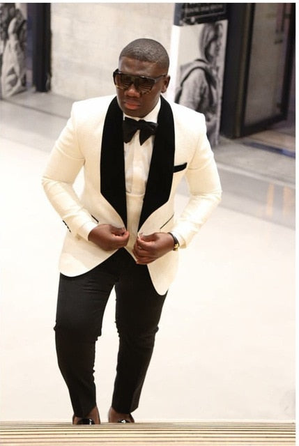 Elegant Brand Yellow Man Suit 2018 Bespoke Three Pieces Formal Wedding Dress Custom Tuxedos Wedding Groom Suits For Men Slim Fit