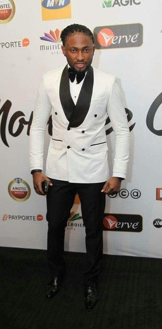 2018 Elegant Brand Groom Tuxedos Groomsmen One Button Black Flower Gold Shawl Lapel Custom Made Formal Best Man Men Wedding Suit
