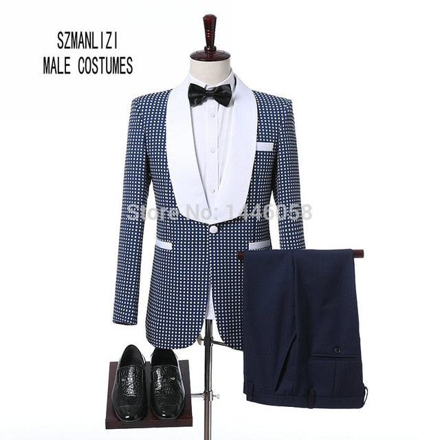 2018 Elegant Brand Groom Tuxedos Groomsmen One Button Black Flower Gold Shawl Lapel Custom Made Formal Best Man Men Wedding Suit
