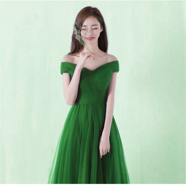 It's Yiiya bridesmaid dresses Elegant long wedding party dress Plus size royal blue bridesmaid dress Tulle Robe Soiree DSYA003