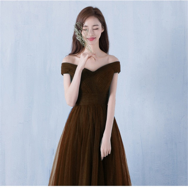It's Yiiya bridesmaid dresses Elegant long wedding party dress Plus size royal blue bridesmaid dress Tulle Robe Soiree DSYA003