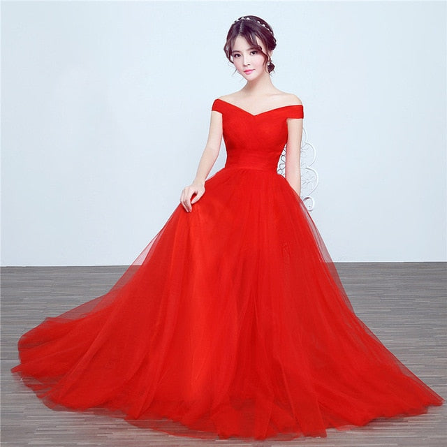 It's Yiiya bridesmaid dresses Elegant long wedding party dress Plus size royal blue bridesmaid dress Tulle Robe Soiree DSYA003