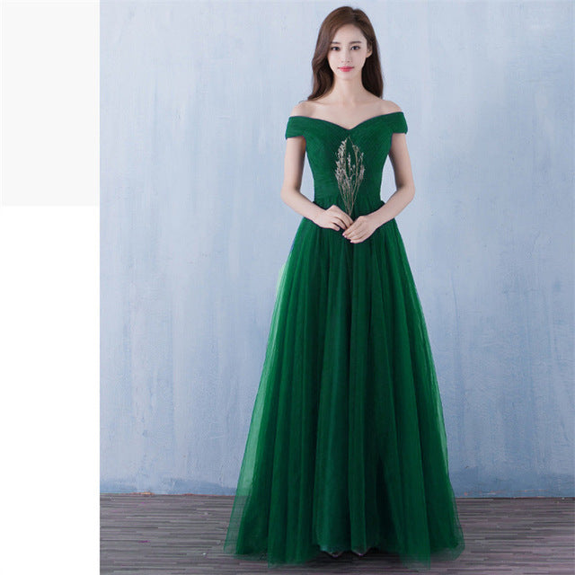 It's Yiiya bridesmaid dresses Elegant long wedding party dress Plus size royal blue bridesmaid dress Tulle Robe Soiree DSYA003
