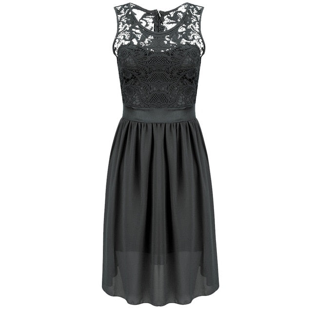 summer Fashion lace dress pink Women vintage elegant white Black Dress celebrity chiffon Prom wedding Party dresses sundress