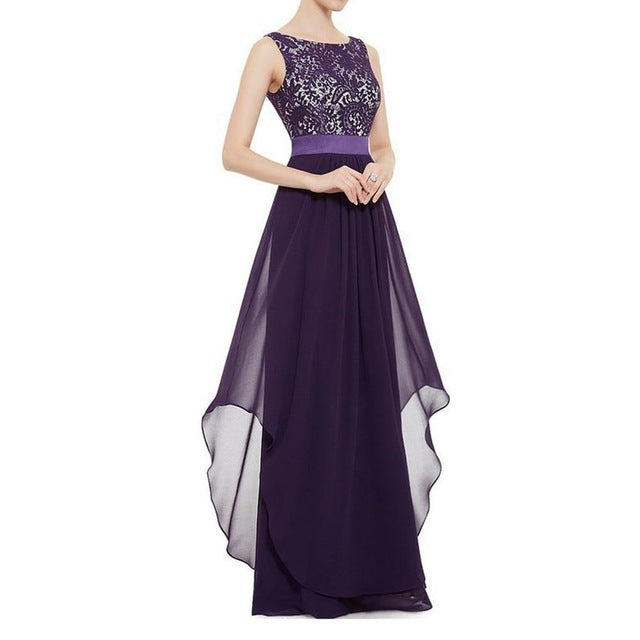 2018 Sleeveless Summer Dresses Women 2018 Black Lace Long Dress Slim Sexy Elegant Chiffon Wedding Party Dress Plus Size vestidos