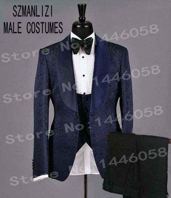 Elegant Designs 2018 Casual Business Beige Mens Suits 3 Pieces Formal Dress Men Suit Set Men Wedding Suit For Men Groom Tuxedos