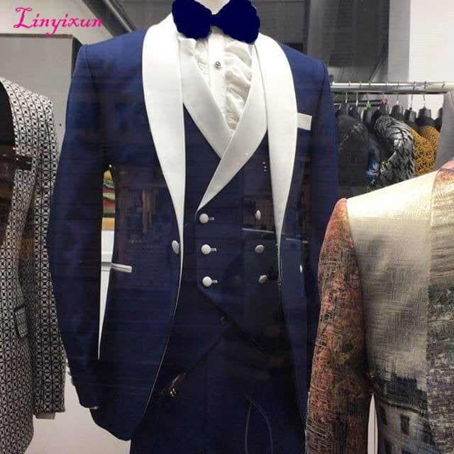Elegant Designs 2018 Casual Business Beige Mens Suits 3 Pieces Formal Dress Men Suit Set Men Wedding Suit For Men Groom Tuxedos