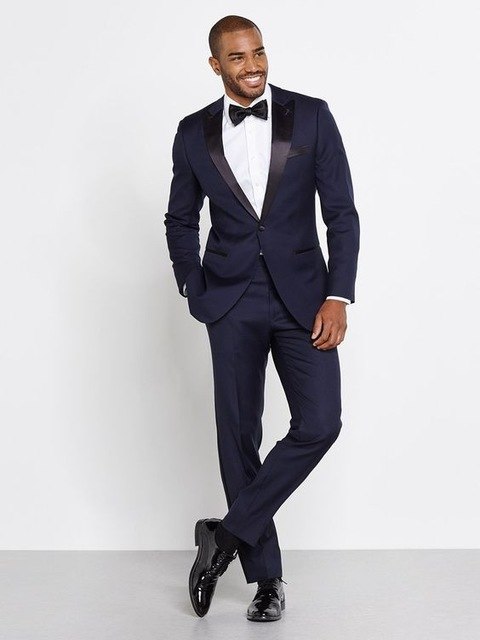 2018 Elegant Men Suits With Pants Groom Tuxedos Costme Homme Terno PartyBlazer Shawl Lapel Houndstooth Men Wedding Suits