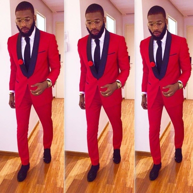 2018 Elegant Men Suits With Pants Groom Tuxedos Costme Homme Terno PartyBlazer Shawl Lapel Houndstooth Men Wedding Suits