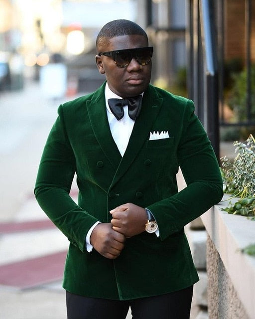 2018 Elegant Men Suits With Pants Groom Tuxedos Costme Homme Terno PartyBlazer Shawl Lapel Houndstooth Men Wedding Suits