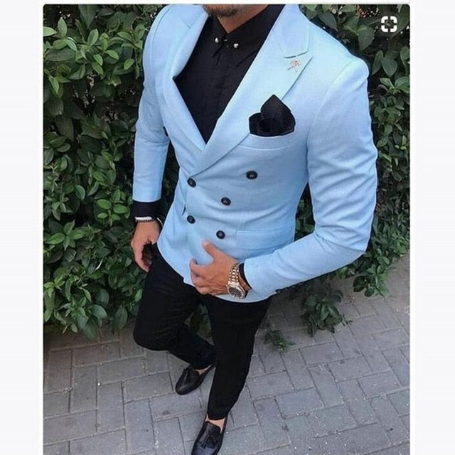 2018 Elegant Men Suits With Pants Groom Tuxedos Costme Homme Terno PartyBlazer Shawl Lapel Houndstooth Men Wedding Suits