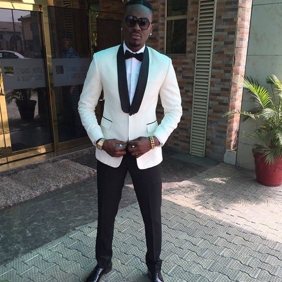 2018 Elegant Men Suits With Pants Groom Tuxedos Costme Homme Terno PartyBlazer Shawl Lapel Houndstooth Men Wedding Suits
