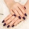 Hot Sale Charming Red Shining Fake Nails 20-24 PCS  Elegant False Nails Short Oval Smooth Full Cover Nail Tips for Wedding Bride