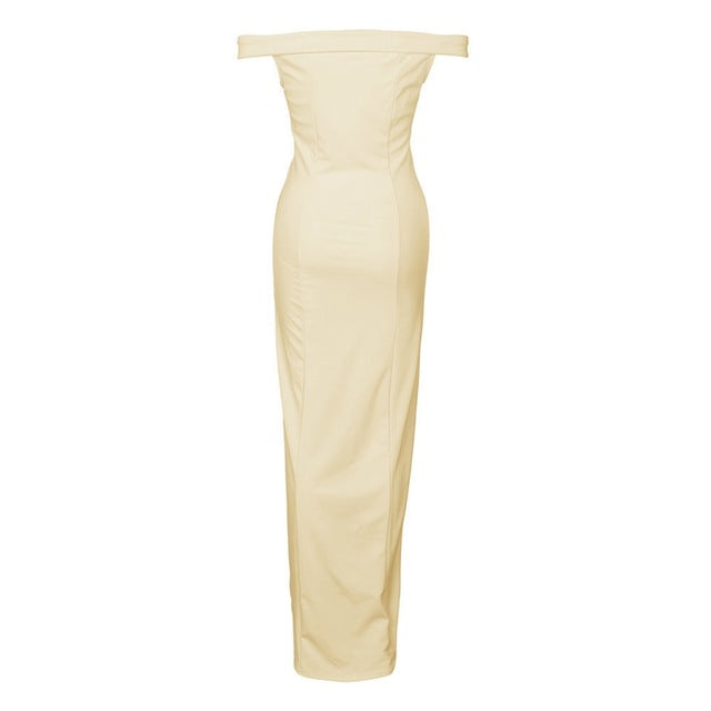 ROGREZ Black Pink White Elegant Strapless Women Sexy Dress Wrap Wedding Party Evening Dinner Bodycon Long Dresses