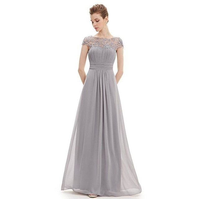 ALABIFU Chiffon Summer Dress Women 2019 Elegant Slim Lace Long Party Dress Wedding Bridesmaids Maxi Dresses vestidos ukraine
