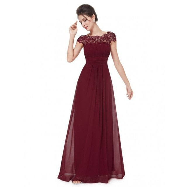 ALABIFU Chiffon Summer Dress Women 2019 Elegant Slim Lace Long Party Dress Wedding Bridesmaids Maxi Dresses vestidos ukraine
